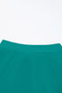 Solid Square Neck Sleeveless Tankini Swimsuit